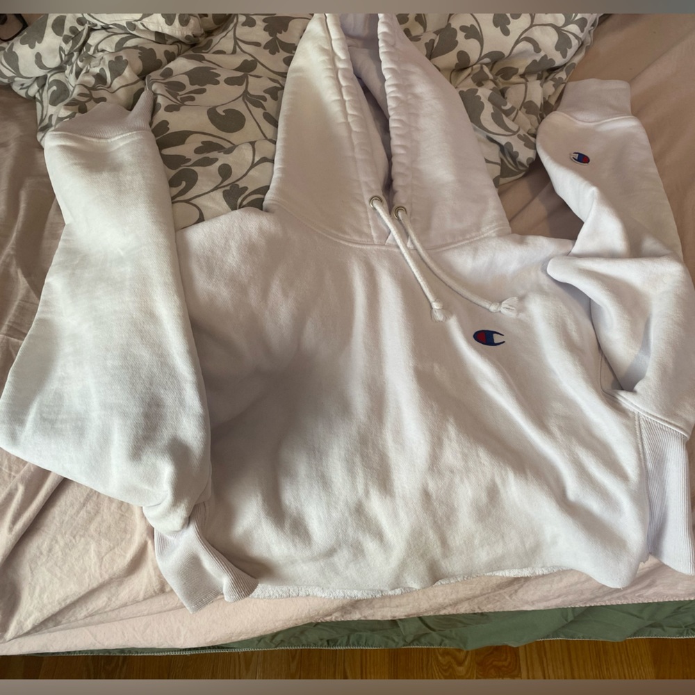 cropped champion hoodie